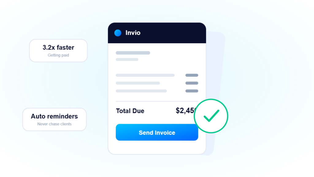 Invio invoicing software dashboard illustration