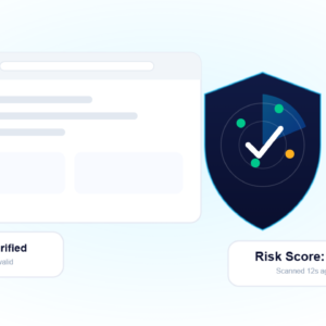 Warden website security scanner dashboard illustration